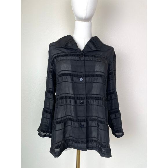 Womens Top Sz S Whimsigoth Velvet Burnout Sheer Whimsigoth Dark Fairy Witchy - Picture 6 of 11